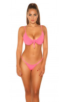 MIX IT!!Sexy KouCla bikini top with removable pads Coral